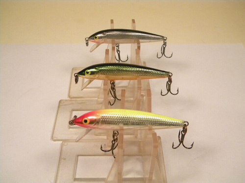 3 Rapala Husky Jerk HJ6 Tennessee Shad Clown Steel rattle crankbait lure - Bild 1 von 3