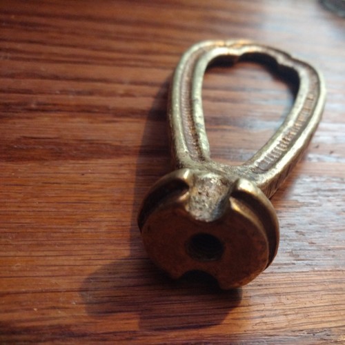 Salvaged Aged Solid Brass Lamp,Light Finial,4-1/2" × 3/4" × 2". HEAVY Duty - Picture 5 of 5