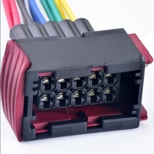 FOR VAUXHALL OPEL - HEADLIGHT SOCKET WIRING HARNESS LOOM 10 PIN CONNECTOR PLUG