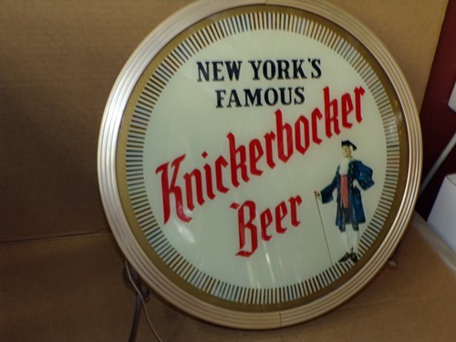 RARE 1950's KNICKERBOCKER BEER LIGHTED MOTION SIGN - JACOB RUPPERT , N.Y. - Picture 11 of 11