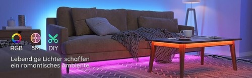 Striscia LED 5m Striscia LED MINGER RGB Light 5050 SMD Nastro luminoso autoadesivo - Foto 8 di 11