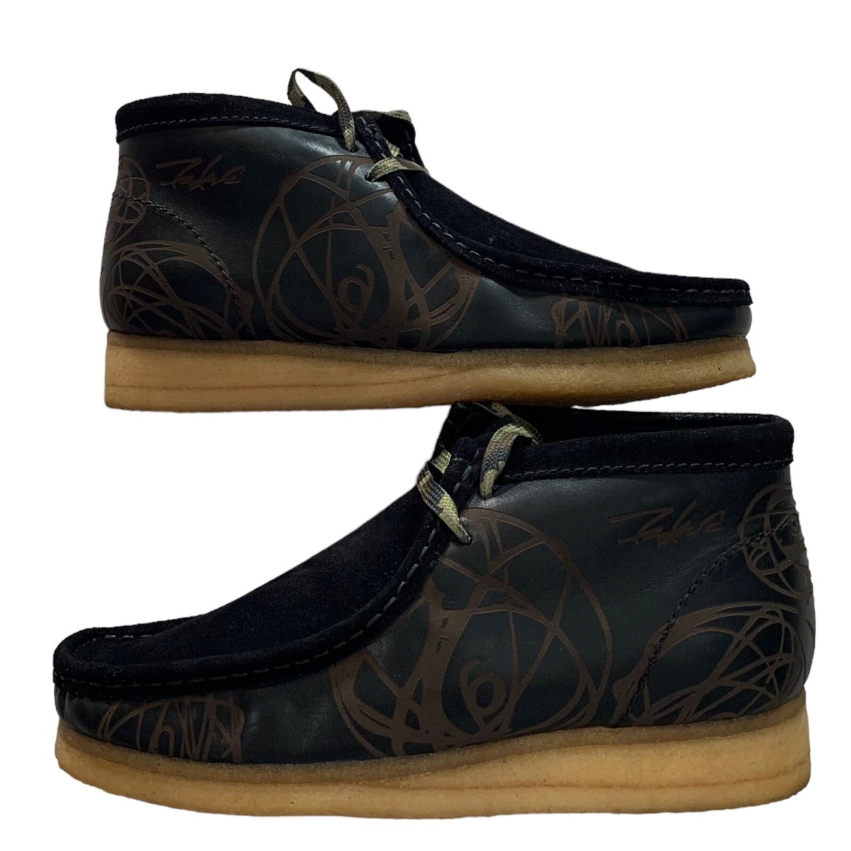 Vintage Futura x Clarks Originals Atomic Wallabee Black 2007 Vintage Futura x Clarks Originals Atomic Wallabee Black 2007