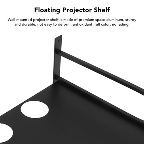 Sturdy Wall Mounted Projector Shelf with Rounded Edges - Easy Installation MG - Picture 8 of 18