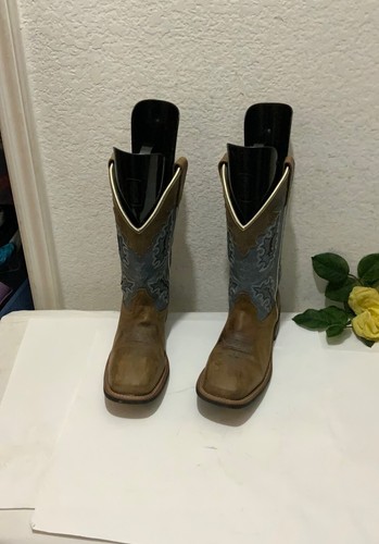 Laredo Western Brown Embroidered Cowboys Boots Women’s 7M - Picture 3 of 12