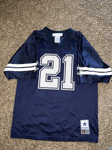Ezekiel Elliott #21 Dallas Cowboy’s Youth Football Jersey Blue Large