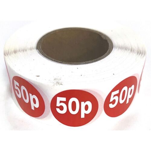 New 1000x 25mm Red Price Self Adhesive Stickers Sticky Labels for Retail Display - Picture 3 of 23