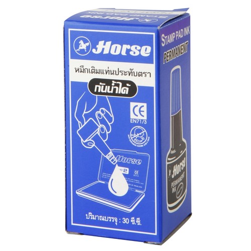 PFERD Nachfülltinte für Stempel Tintenpad Permanent Wasserdicht Schwarz Blau Rot 30 cc. - Bild 6 von 7