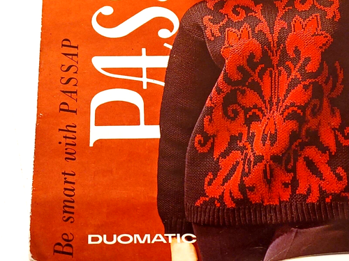Vintage Broschüre Werbeprospekt Heft Passap Duomatic Strickmaschine - Bild 2 von 6
