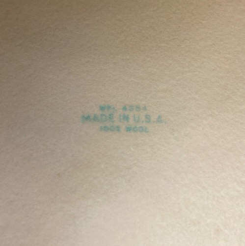 Vintage Bellini NY Damen cremefarben 100 % Wolle Sonnenhut mit schwarzer Schleife und breiter Krempe - Bild 7 von 9