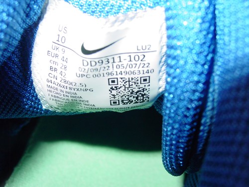 2022 Mens Nike Fly by Mid 3 White/Game Royal/Green Glow Running Shoes! Size 10 - Picture 12 of 13