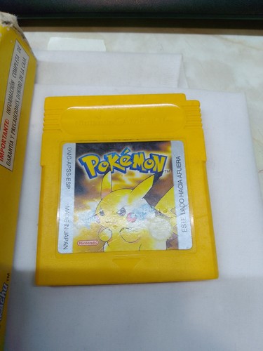 pokemon amarillo edicion especial pikachu game boy caja, juego e instrucciones - Imagen 5 de 10