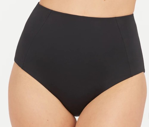 Spanx Assets Full Coverage Swim Bottoms Briefs Black Size UK 16/18