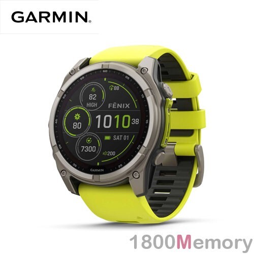 Garmin Fenix 8 51mm Solar Sapphire Amp Yellow / Graphite Band Watch - Bild 1 von 2