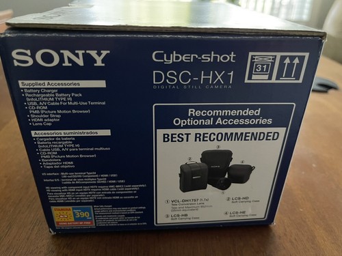 Digital Camera: Sony Cyber-Shot DSC-HX1 in MINT condition with accessories - Picture 4 of 17