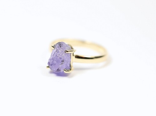 Ring Tansanit 3,12 g / 925 Sterlingsilber / vergoldet / neu - Imagen 3 de 6