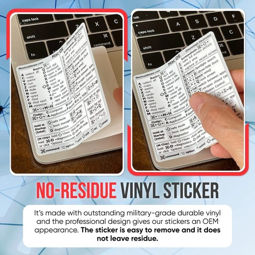 Shortcuts Sticker for Apple Mac OS System (0021) - Picture 7 of 16
