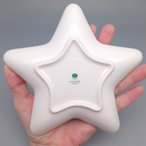 Vintage 6" NIKKO Happy Holidays Christmas Star Trinket Candy Dish - Picture 5 of 5