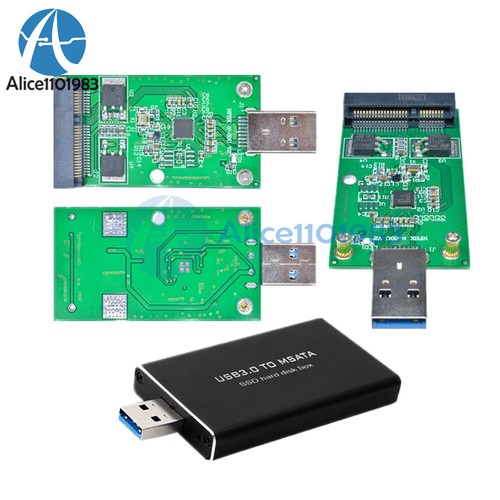 Adaptateur de données adaptateur de données adaptateur disque dur USB 3.0 vers mSATA SSD mini PCIE - Photo 2/22