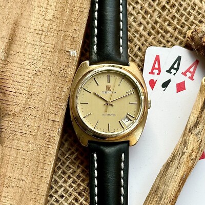 Vintage Zenith Xl-Tronic Tunning Fork Swiss Made Men's Watch