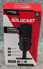 🔥New🔥 HyperX SoloCast Wired Cardioid USB Condenser Gaming Microphone - Black