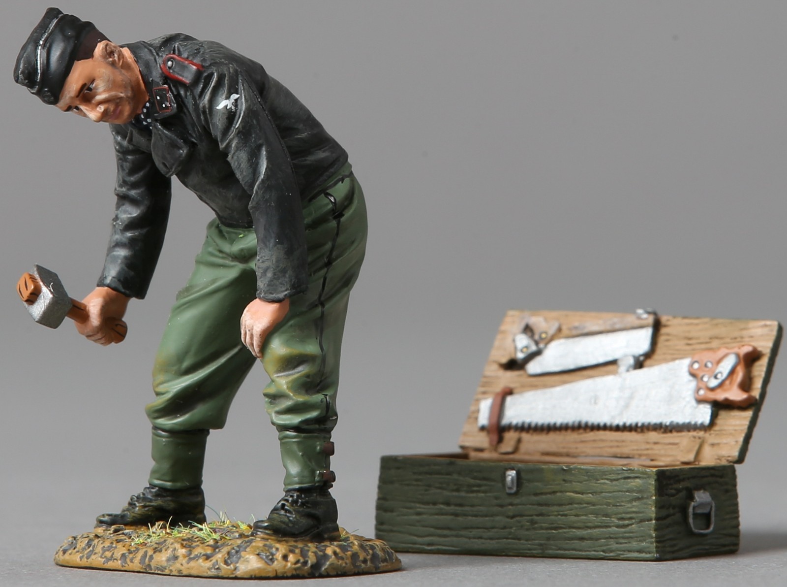 Thomas Gunn Ww2 Tedesco Ss048a Cisterna con Chest Normandia Versione MIB Thomas Gunn Ww2 Tedesco Ss048a Cisterna con Chest Normandia Versione MIB