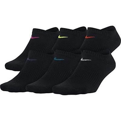 Nike Everyday Women's No Show Socks 6 pairs pack Black Dri Fit Lightweight nwt 882801124310 | eBay