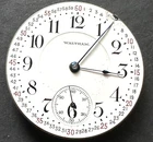 Antique 1910 Waltham Model 1908 636 Pocket Watch Movement Ticks Balance 16s 17j