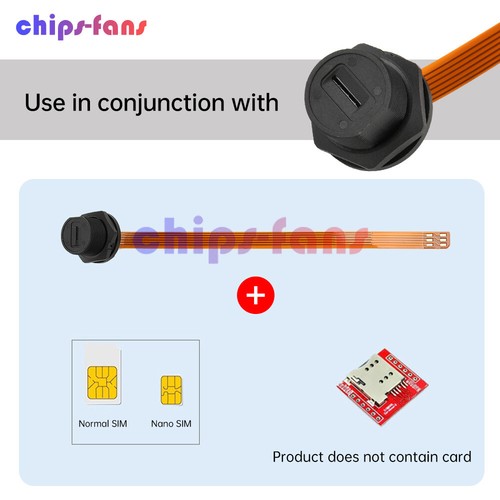 Connector TF SIM Card Threaded Back Mounted Female Solder Socket FPC Connector - 第 5/25 張圖片