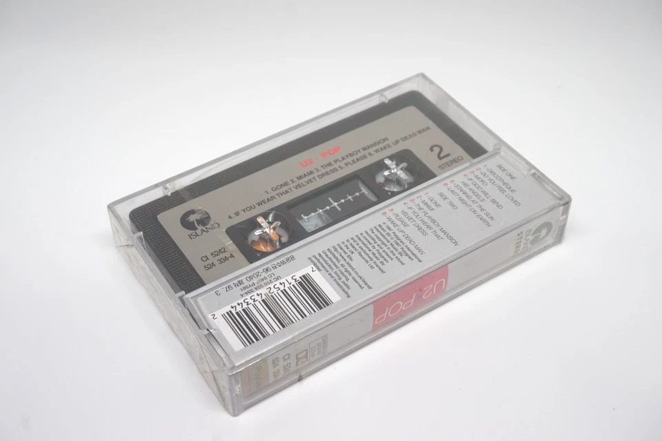 U2 Pop 1997 Korea Chrome Cassette Tape Sealed - Image 3 of 3