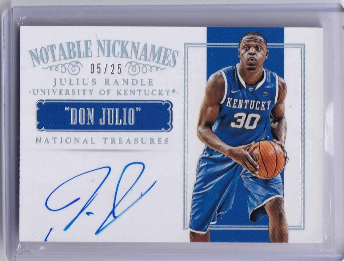 Julius Randle Basketball Autographed Sports Trading Cards