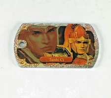 Taishi Ci - Dynasty Warriors metal tag (Koei Japan) Shin Sangoku Musou keychain