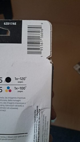 Wkłady atramentowe HP 305 Black & Tri Colour Oryginalne oba opakowania po 2 szt. (6ZD17AE) - NOWE - Zdjęcie 3 z 3