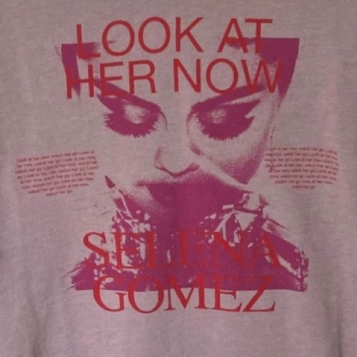 Selena Gomez “LOOK AT HER" Long Sleeve Hoodie Size Large Woman's Small - Picture 3 of 5