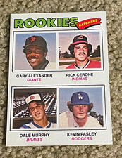 Topps 1977 #476 Rookie Catchers Gary Alexander Cerone Murphy Pasley Card. rookie card picture