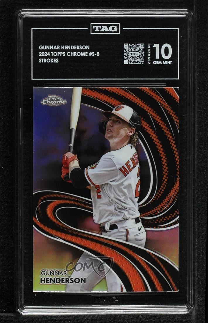2024 Topps Chrome Strokes Gunnar Henderson #S-8 TAG 10 GEM MINT