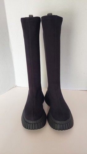 Camper TCN Tencel Tall Stretch Black Chunky Platform Boots Size 37 US 6.5 Grunge - Picture 3 of 17