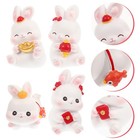 4pcs hasenförmige Desktop -Dekorationen Harz Crafts Kaninchen Figur schmücken