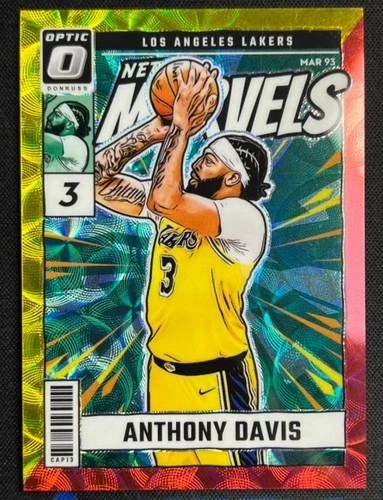 Anthony Davis 2024-25 Panini Donruss Optic Net Marvels Int'l Red Gold /99 #5