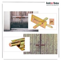 Kotarbau® 150Mm Bolzenriegel Schlossriegel Verzinkt Gelb Stahl TüRriegel Robust