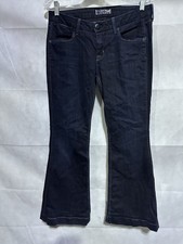 Hudson Signature Bootcut Flare Jeans Women s 30 Dark Blue Stretch Flap Pockets