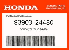 Honda Genuine Screw, Tapping (4X16) - 93903-24480
