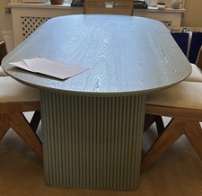 Brand new- Dining Table- sage  Green Extendable 6-8 People