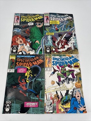1991-92 The Spectacular Spider-Man Comic Book Lot Marvel Comics 174 175 178 184