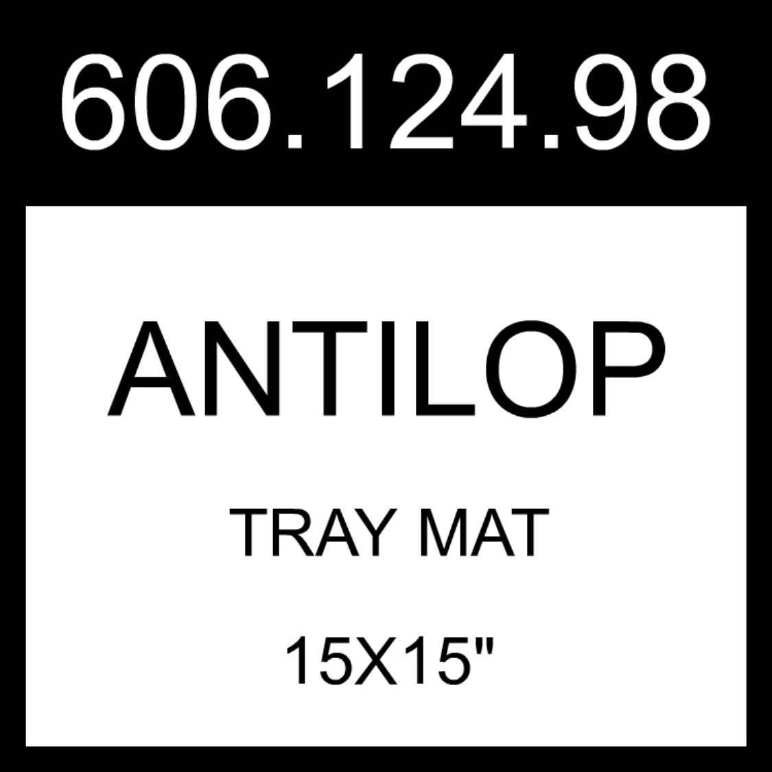IKEA ANTILOP Tray Mat Pink 15x15" 606.124.98
