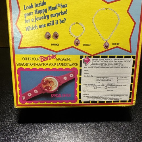 Happy Meal Stacie Littlest Schwester zu Barbie Puppe 1993 Mattel 11474 Kartonschaden - Bild 5 von 6