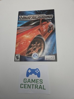 Need For Speed Underground (Sony Playstation 2 PS2, 2003) MANUAL ONLY