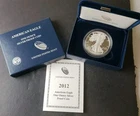 2012 W Proof $1 American Silver Eagle Dollar