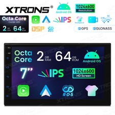 XTRONS 7" Android 14 Autoradio 2 DIN Universal Octa Core 2G+64G GPS Navi CarPlay