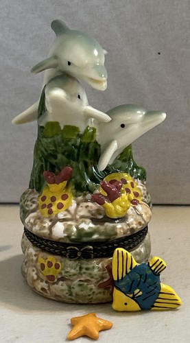 Schmuckschatulle aufklappbar/Delfine - Bild 4 von 4