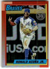 2025 Topps Chrome Ronald Acuna 1990 Topps Baseball 35th Anniversary #90CB-2